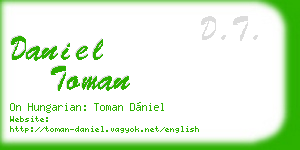 daniel toman business card