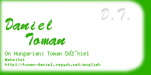 daniel toman business card